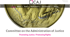 Desktop Screenshot of caj.org.uk